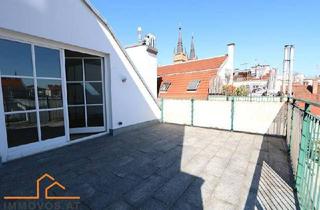 Wohnung kaufen in 1070 Wien, 24 m2 Sonnen-Terrasse mit Ausblick im Altbau + 4 Zimmer-Wohnung + alles auf einer Ebene UND barrierefrei!