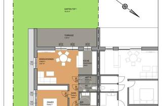 Wohnung mieten in 4470 Enns, Neubau-Erstbezug: 6 barrierefreie 3-Zimmer-Mietwohnungen in sehr guter Wohnlage - mit Terrasse, Balkon oder Eigengarten
