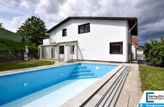 Haus kaufen in Nettingsdorfer Straße, 4053 Nettingsdorf, Großzügiges Zweifamilienhaus mit Pool & Garagen - Ideal für zwei Generationen