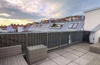 Wohnung kaufen in Am Spitz, 1210 Wien, Exklusive Dachgeschosswohnung im 21. Bezirk: Modernes Wohnen mit Erstbezugscharakter nahe Wasserpark