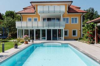 Villen zu kaufen in 9062 Moosburg, Großzügige, neuwertige Villa mit Salzwasserpool auf 1039 m² Grund in Wörthersee Nähe