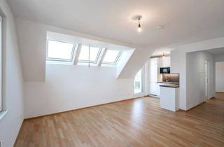 Wohnung mieten in Maurichgasse, Wagramer Straße, Donauzentrum, 1220 Wien, Großzügige 3-Zimmer-Dachgeschosswohnung mit Balkon & Terrasse - Südwest-Ausrichtung - Nähe Kagran / Donauzentrum