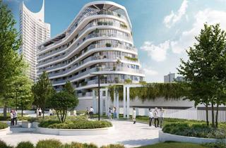 Wohnung mieten in Donau, 1220 Wien, 180m² Dachterrasse! Luxus DG-Wohnung mit direktem Blick auf die Innenstadt und die Donau! U1 Donauinsel