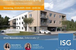 Wohnung mieten in Zellerstraße 17, 4730 Waizenkirchen, 3-Zimmer Wohnung im 1. OG mit Carport, Top 9, Miete mit Kaufoption! NEUBAU - Erstbezug