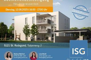 Wohnung mieten in Tulpenweg 2, 5121 Sankt Radegund, Neubau Mietkauf! 3-Zimmer mit Eigengarten, Carport, Top 1