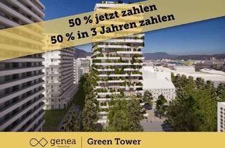 Wohnung kaufen in Am Steinfeld 8/117, 8020 Graz, AKTION 50/50 | Modernes Design und ökologischer Mehrwert | Der Green Tower im ökologischen Gewand