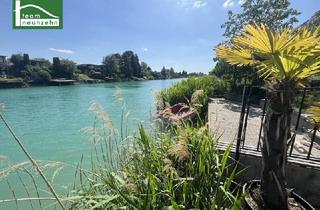 Haus kaufen in Donau-Oder-Kanal Iii Nordwest, 2301 Groß-Enzersdorf, RUHIGES WOHNEN AM WASSER - Bungalow mit Blick ins Grüne & direktem Badezugang! Erholung pur! Möbliert!