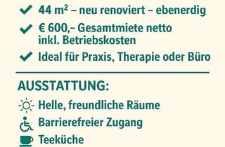 Büro zu mieten in Ritzenseestrasse, 5760 Saalfelden am Steinernen Meer, Therapie -/Büroräume in zentraler Lage-44m2, barrierefrei, renoviert