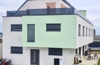 Doppelhaushälfte kaufen in Stadtgrenze Wien, Bezirkshauptstadt Gänserndorf, Großenzersdorf, Bahnhof Glinzendorf, 2282 Glinzendorf, 2280 Glinzendorf - Traumhaus mit wunderschöner 40 m² großer Dachterrasse