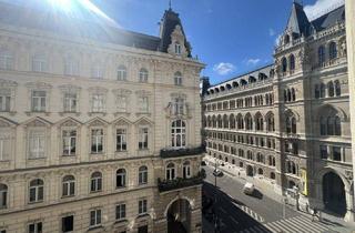 Wohnung mieten in Bartensteingasse, 1010 Wien, UNBEFRISTET - Repräsentative 7-Zimmer Altbauwohnung mit Blick auf das Rathaus – ca. 300 m² in bester Innenstadtlage - auch ideal als Büronutzung