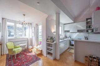Wohnung kaufen in Mittersteig, 1040 Wien, Design trifft Dachgeschoß | 72 m² | Terrasse | Stil, Licht & Luft