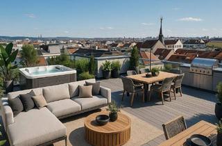 Penthouse kaufen in Spengergasse, 1050 Wien, Mit virtuellem Rundgang - BEZUGSFERTIG! Ihr geniales Penthouse mit 175 m² Wohnfläche und 72 m² Dachterrasse on TOP + privater Liftfahrt!