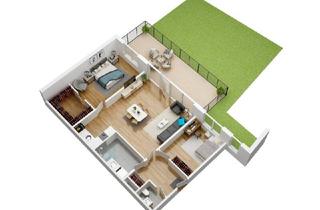 Wohnung kaufen in Nordbahnanlage, 1210 Wien, Erstbezug mit 24m² Terrasse- Helle 3-Zimmer Wohnung in Top-Lage mit U-Bahn-Anbindung !