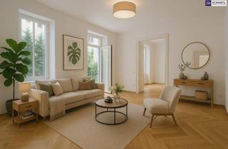 Wohnung kaufen in Blumauergasse, 1020 Wien, WOW! TOP LAGE in unmittelbarer Nähe zum Augarten + teilsaniertes Altbaujuwel mit großzügigem Balkon + absolut ruhige Innenhoflage