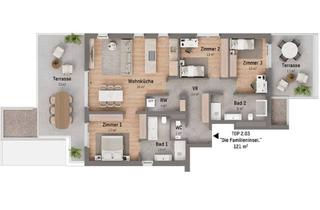 Penthouse kaufen in Langenzersdorfer Straße 66, 1210 Wien, 1210, Langenzersdorfer Straße, in Strebersdorf am Fuße des Bisambergs, 4-Zimmer-Eigentumswohnung