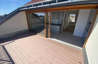 Wohnung mieten in 1100 Wien, Fast neue hochwertige 4 Zimmer Dachgeschoßwohnung mit Terrasse und Wienblick