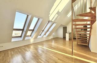 Maisonette kaufen in Geibelgasse 24, 1150 Wien, Dachgeschoss-Maisonette mit 3 Zimmern und traumhaftem Weitblick nahe der äußeren Mariahilfer Straße