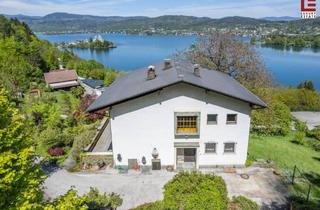 Villen zu kaufen in 9082 Maria Wörth, Panorama-Landhaus über der Bucht mit Badeplatz-Option & Baulandreserve