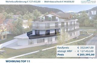 Wohnung kaufen in 6433 Oetz, Top 11 mit WBF: Exklusive 3-Zimmer-Neubauwohnung mit über 50 m² großem Panoramabalkon