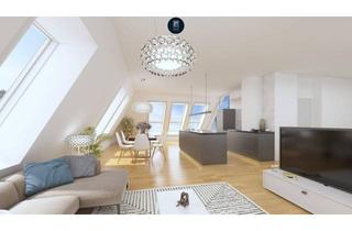 Wohnung kaufen in Cumberlandstraße, 1140 Wien, "Grünes Cumberland" ! Traumhafte zweistöckige 3-Zimmer-Wohnung mit Dachterrasse und Blick auf Schönbrunner Schlossgarten und Lainzer Tiergarten