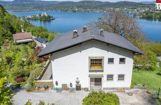 Villen zu kaufen in 9082 Maria Wörth, Panorama-Landhaus über der Bucht mit Badeplatz-Option & Baulandreserve