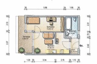 Wohnung mieten in Oberfranking 7, 5131 Franking, 2. Zimmer Singlewohnung mit Balkon - ab 1.Oktober - in Franking