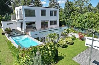 Haus kaufen in Wasserschloßweg / Nottebohmstrasse, 1190 Wien, *PROVISIONSFREI* - Modernes Haus mit Pool und Autoabstellplätze in absoluter Grünruhelage und WIENBLICK