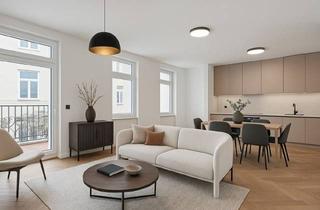 Penthouse kaufen in Krongasse 6/11, 1050 Wien, Historischer Charme trifft modernen Luxus - Generalsanierte Altbauwohnung mit Balkon nahe Margaretenplatz