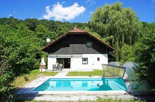 Einfamilienhaus kaufen in 3002 Purkersdorf, Grünruhelage am Waldrand! Familienidyll mit großem Garten, Schwimmbecken und Sauna