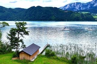 Grundstück zu kaufen in Parschallen Am Ufer, 4865 Nußdorf am Attersee, Seegrundstück mit Bootshaus und Baubewilligung