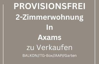 Wohnung kaufen in 6094 Axams, PROVISIONSFREI: 2-Zimmer-Wohnung mit Balkon, Gemeinschaftsgarten, AAP und Garage in Axams