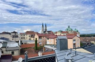 Wohnung mieten in 3400 Klosterneuburg, Traumhafte DG-Wohnung im Zentrum von Klosterneuburg - 57m2 große Dachterrasse - Gekühlt - Garage - Gartennutzung!