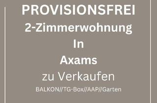 Wohnung kaufen in 6094 Axams, PROVISIONSFREI: 2-Zimmer-Wohnung mit Balkon, Gemeinschaftsgarten, AAP und Garage in Axams