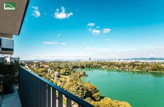 Wohnung kaufen in Edith Kramer Weg, 1220 Wien, Bestlage am Wasser - direkt beim Hirschstettner Badeteich mit vermutlich der besten Aussicht Wiens! Ein Balkon zum Verlieben!