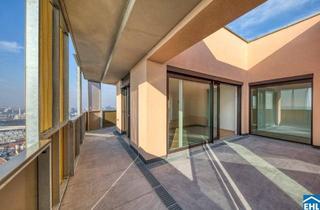 Wohnung kaufen in Leopold-Böhm-Straße, 1030 Wien, Skyline-Feeling im 34. Stock des Q-Tower mit Südwest-Ausrichtung