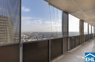 Wohnung kaufen in Leopold-Böhm-Straße, 1030 Wien, Panorama Wohnung im 33. Stock des Q-Tower mit Südost-Ausrichtung