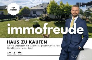Einfamilienhaus kaufen in Doktor-Paul-Fuchsig-Gasse 50, 2301 Andlersdorf, 6 Zi -Einfamilienhaus mit großem Garten, Pool & 3 Stellplätzen, in ruhiger Lage von Groß-Enzersdorf!