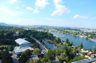 Wohnung mieten in Kratochwjlestraße, 1220 Wien, Blick zur Alten Donau vom 8.Liftstock - nähe U-Bahn und Donau Zentrum