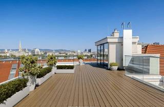 Penthouse kaufen in 1030 Wien, Penthouse mit Blick auf den Stephansdom und großzügigen Freiflächen
