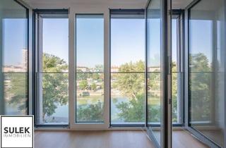 Wohnung mieten in Donaukanal, 1020 Wien, helle moderne 3 Zimmerwohnung mit traumhaften Blick über den Donaukanal