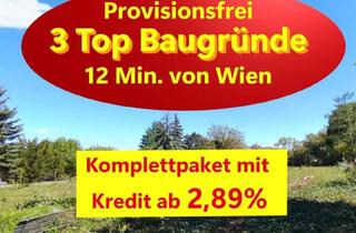 Grundstück zu kaufen in 1220 Wien, 3x Baugrund inkl. Kredit für Ihr Traumhaus 12 Min. von Wien