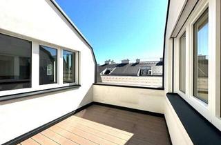 Wohnung mieten in Gonzagagasse, 1010 Wien, BÖRSE-NÄHE, klimatisiertes 98 m2 Dachgeschoss mit 9 m2 Terrasse, 3 Zimmer, Extraküche, 2 Bäder, Gonzagagasse