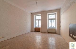 Wohnung kaufen in 1020 Wien, Sanierungsbedürftig helle 2 Zi Altbauwohnung im Karmeliterviertel
