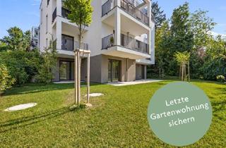 Wohnung kaufen in Flötzersteig, 1140 Wien, floé 225 - letzte freie Gartenwohnung: 3 Zimmerwohnung mit 3 Terrassen und 179m2 Eigengarten
