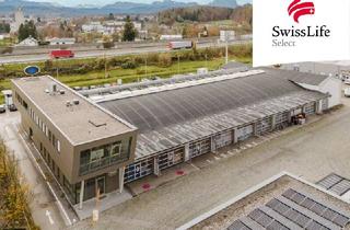 Immobilie mieten in 4655 Vorchdorf, Produktionshalle/Lagerhalle in ausgezeichneter Lage, direkt an der Autobahn mit sichtbarer Werbefläche