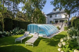 Villen zu kaufen in Klinik Hietzing, 1130 Wien, 9 Zimmer Villa mit herrlichem Garten, Pool, großer Garage - Geothermie -Niedrigenergiehaus im Top Zustand zum sofort Einziehen!