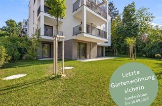 Wohnung kaufen in Flötzersteig 225, 1140 Wien, floé 225 - letzte freie Gartenwohnung: 3 Zimmerwohnung mit 3 Terrassen und 179m2 Eigengarten