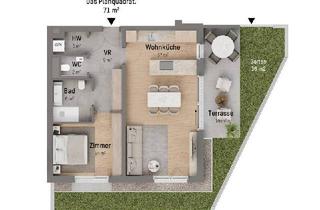 Penthouse kaufen in Langenzersdorfer Straße 66, 1210 Wien, 1210, Langenzersdorfer Straße, In Strebersdorf am Fuße des Bisambergs, 2-Zimmer-Eigentumswohnung