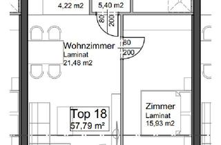 Wohnung mieten in Untere Hauptstraße 14/1/18, 3650 Pöggstall, Geförderte 2-Zimmer Wohnung | Junges Wohnen | ca. 57 m² | Balkon