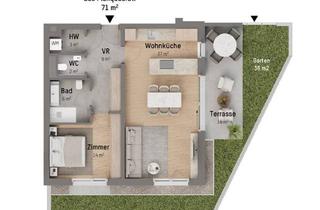 Penthouse kaufen in Langenzersdorfer Straße 66, 1210 Wien, 1210, Langenzersdorfer Straße, in Strebersdorf am Fuße des Bisambergs, 2-Zimmer-Eigentumswohnung